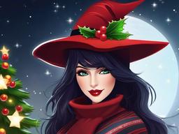 Christmas Witch Wallpaper  