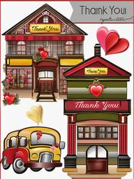 Thank You clipart - thank you with a heart  