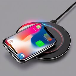 Wireless Charging Pad for Devices clipart - Wireless charging pad, ,vector color clipart,minimal