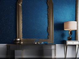 Blue Glitter Wall Paper  