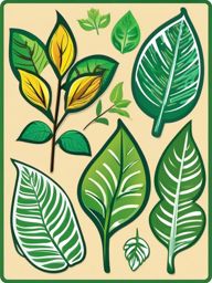 Leaf icon - Leaf for nature and the environment,  color clipart, vector art