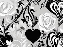 Wallpaper Aesthetic Love Black  ,desktop background wallpaper