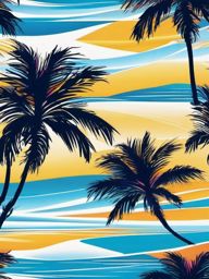 Blue Wallpapers - Caribbean Beaches in the Bahamas wallpaper splash art, vibrant colors, intricate patterns