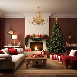 Christmas Background Wallpaper - christmas living room backdrop  