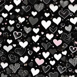 Heart Background Wallpaper - black heart aesthetic background  