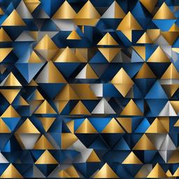 Geometric Background - blue and gold triangle wallpaper  