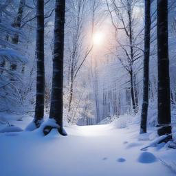 Snow Background Wallpaper - forest snow background  