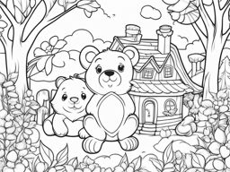 sugar bears cute animals coloring page 