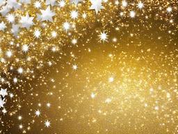 White And Gold Sparkle Background  