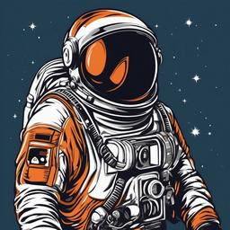 Astronaut clipart - astronaut with a space helmet  clipart