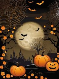 Halloween Night Backgrounds intricate details, patterns, wallpaper photo