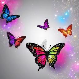 Butterfly Background Wallpaper - butterfly glitter background  