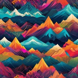 Cool Scenic Wallpapers Majestic Mountain Ranges and Pristine Wilderness wallpaper splash art, vibrant colors, intricate patterns