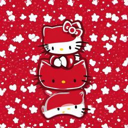 Red Background Wallpaper - hello kitty red wallpaper  