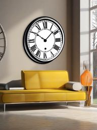 Clock Sticker - Vintage clock face, ,vector color sticker art,minimal