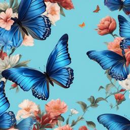 Butterfly Background Wallpaper - blue aesthetic butterfly wallpaper  