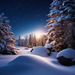 Snow Background Wallpaper - night snow wallpaper  