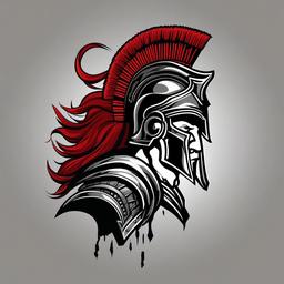 spartan army tattoo  simple vector color tattoo