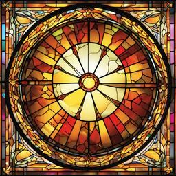 Sunlight clipart - shining through stained glass  