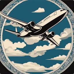airplane clipart - airplane illustration in flight, symbolizing travel. 