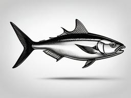 drawing of yellowtail  minimal rough sketch scribbles,doodles,black and white