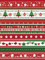 Christmas Border Clip Art,Illustrating a holiday-themed scrapbook  simple, 2d flat