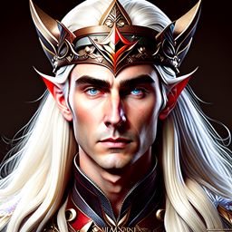 elf clipart - thranduil, an elven king with regal presence. 