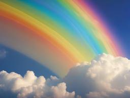 Rainbow And Clouds Wallpaper  