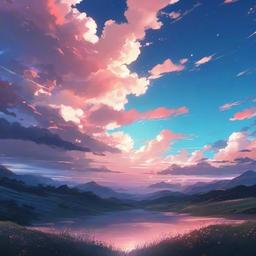 Sky Background Wallpaper - anime sky background aesthetic  