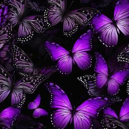 Butterfly Background Wallpaper - black and purple butterfly background  