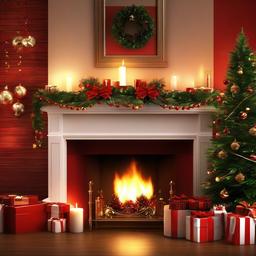 Christmas Background Wallpaper - wallpaper christmas fireplace  