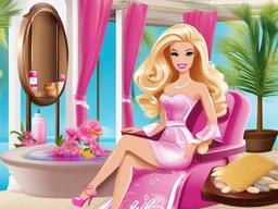 Barbie clipart - Barbie in a spa  clipart