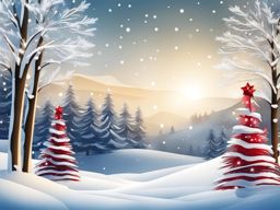 christmas clipart transparent background in a snowy landscape - capturing a festive scene. 