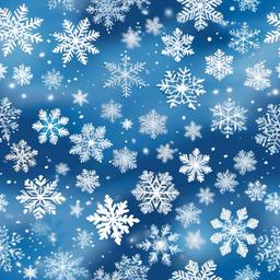 Snowflake clipart - snowflakes covering a winter landscape  