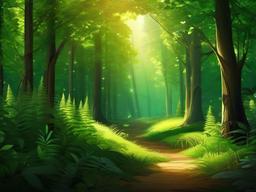 Summer Forest Wallpaper  background