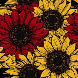 Sunflower Background Wallpaper - red sunflower background  
