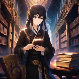 Hidden arcane library. anime, wallpaper, background, anime key visual, japanese manga