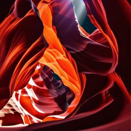 Antelope Canyon sticker- Slot canyon known for its stunning light beams, , sticker vector art, minimalist design