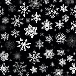 Snow Background Wallpaper - black background with snowflakes  