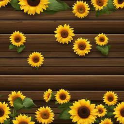 Sunflower Background Wallpaper - sunflower and wood background  