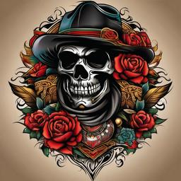 chicano cholo tattoos  simple vector color tattoo