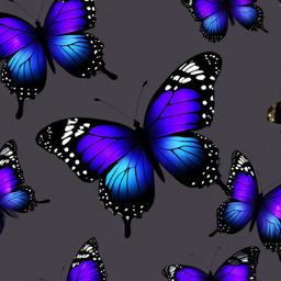 Butterfly Background Wallpaper - purple butterfly with black background  