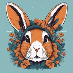 vector art rabbit design for t shirt