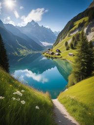 secrets of bernese oberland - paint the secrets of bernese oberland, known for its stunning alpine scenery and pristine lakes. 