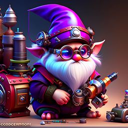gnome artificer, gizmo geargrin, constructing ingenious gadgets and contraptions to solve complex challenges. 