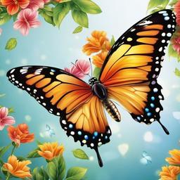 Butterfly Background Wallpaper - beautiful butterfly background  