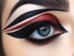 eyeliner tattoo minimalist color design 