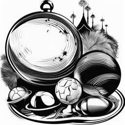 ball clipart black and white 