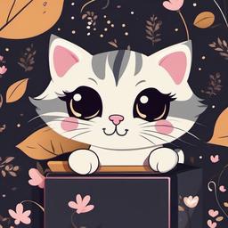 Cat Background Wallpaper - cute kitten wallpaper cartoon  