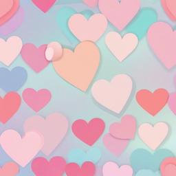 Heart Background Wallpaper - pastel valentine background  